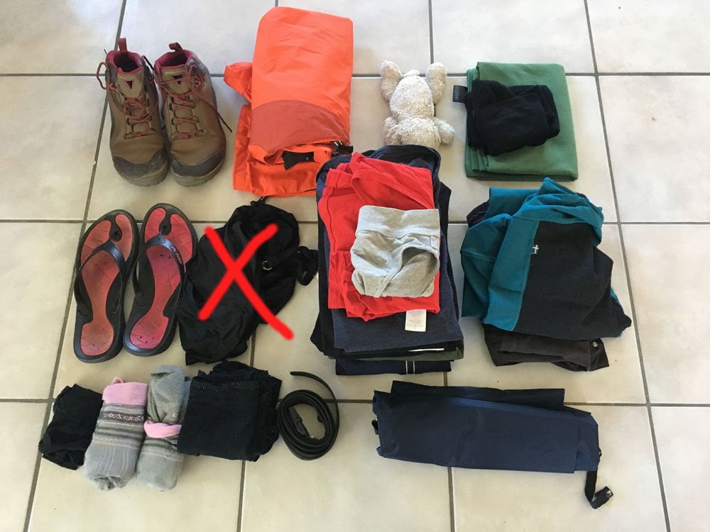 My adventure crossing the Alps - Packing list